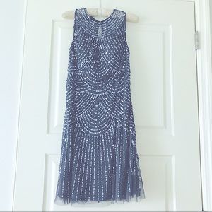 Sparkle dress Blue/Silver/Grey